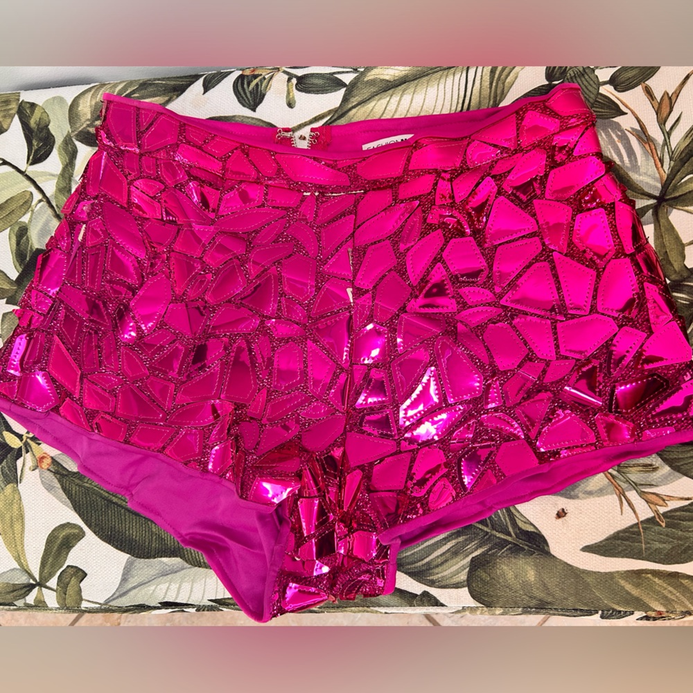 Glossed up booty shorts